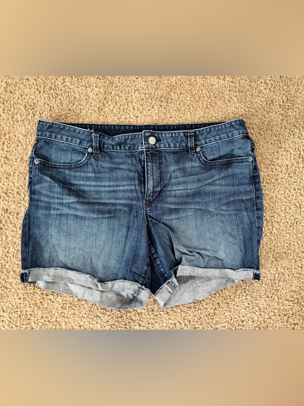 Ann Taylor Loft Dark Indigo Denim Shorts